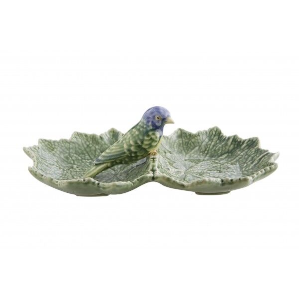 Double Leaf With Blue Bird 22 cm