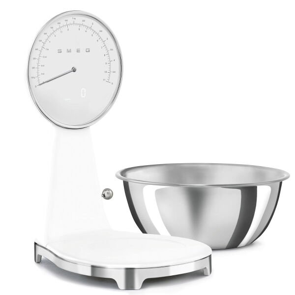 Smeg 50's Style Retro Beyaz Analog Mutfak Tartısı