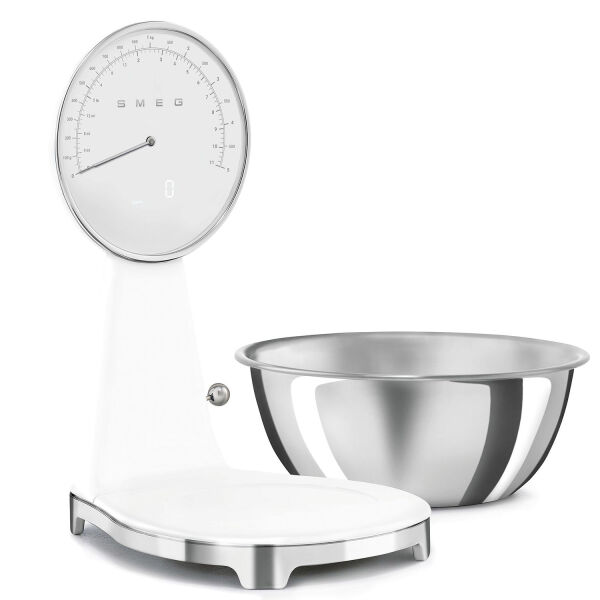 Smeg 50's Style Retro Beyaz Analog Mutfak Tartısı
