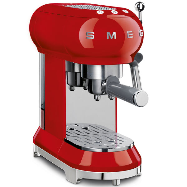 Smeg 50's Style Retro Kırmızı Manuel Espresso Kahve Makinesi