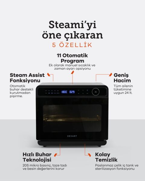 Steami 11-in-1 Multifunctional Buharlı Fırın