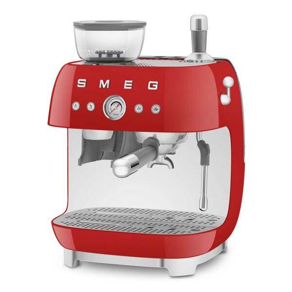Smeg 50's Style Retro Kırmız Öğütücülü Espresso Kahve Makinesi