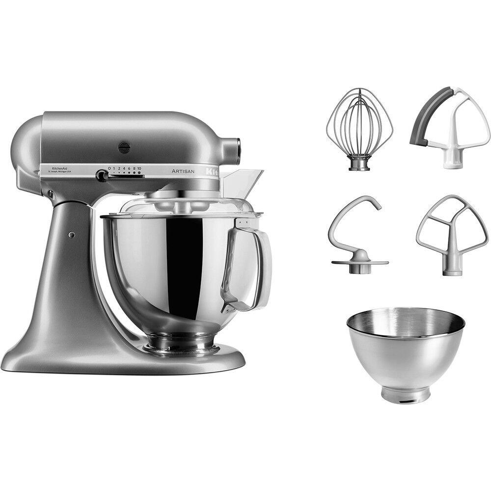 Kitchenaid Artisan 4,8 L Stand Mikser 5KSM175PS Contour Silver-ECU