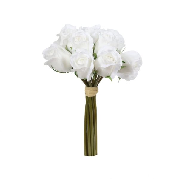 REAL TOUCH ROSE 30 CM(WHITE)