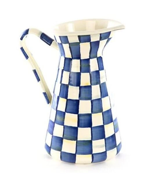 Royal Check Enamel Practical Pitcher - Large