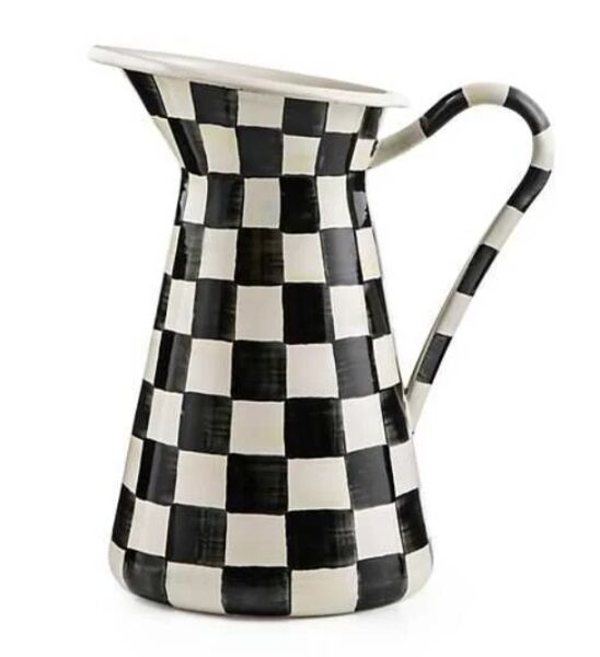 Courtly Check Enamel Practical Pitcher - Large
