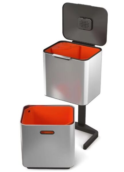 Totem Çöp Kovası 60 Litre Paslanmaz Çelik