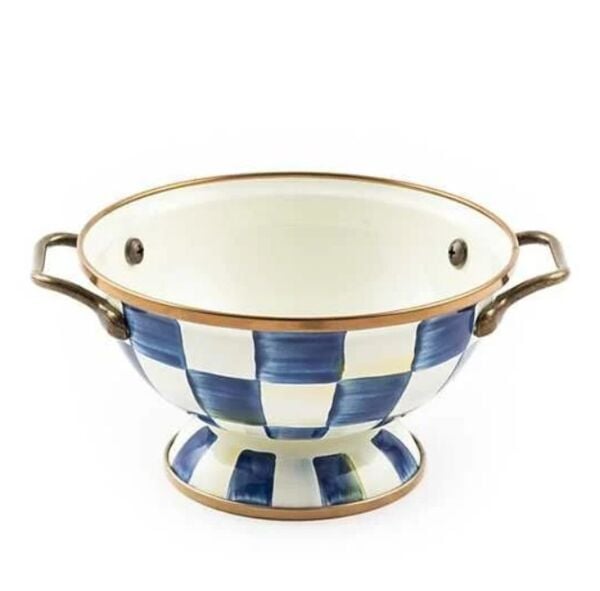 Royal Check Enamel Simply Anything Bowl