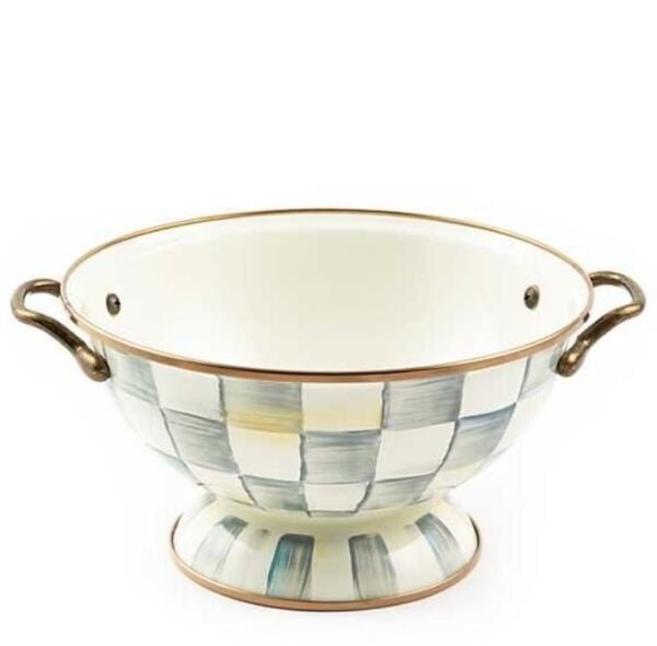Sterling Check Enamel Simply Anything Bowl