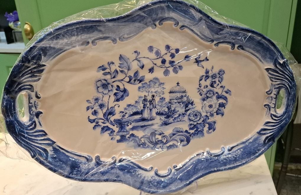 9044/4  TIRINANZI BLUE VİCTORİA  TEPSİ