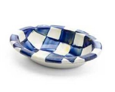 Royal Check Enamel Simply Soap Dish