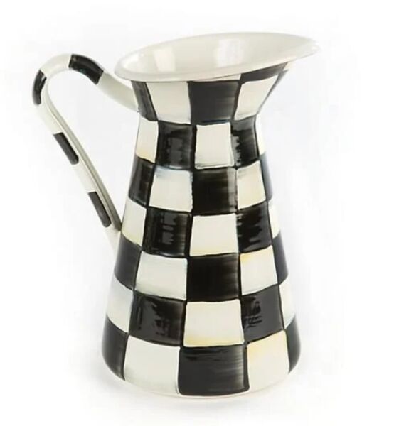Courtly Check Enamel Practical Pitcher - Small