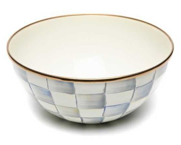 Sterling Check Enamel Everyday Bowl - Small