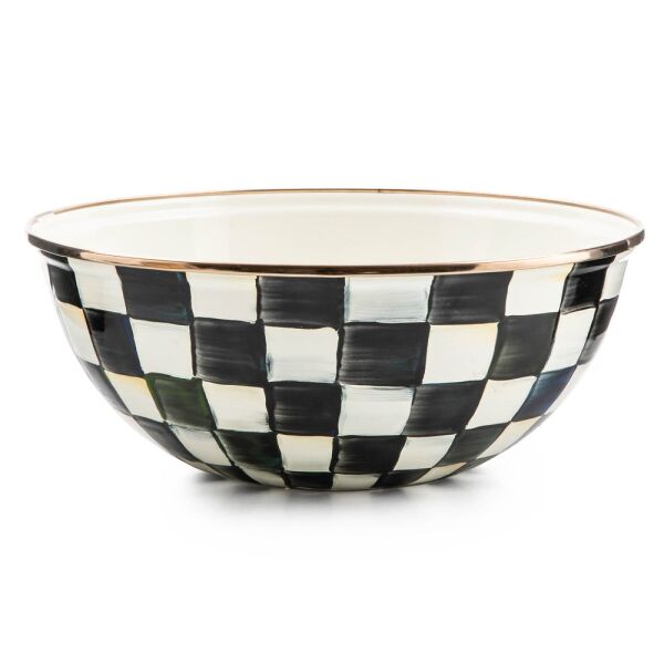 Courtly Check Enamel Everyday Bowl - Medium