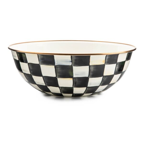 Courtly Check Enamel Everyday Bowl - Extra Large