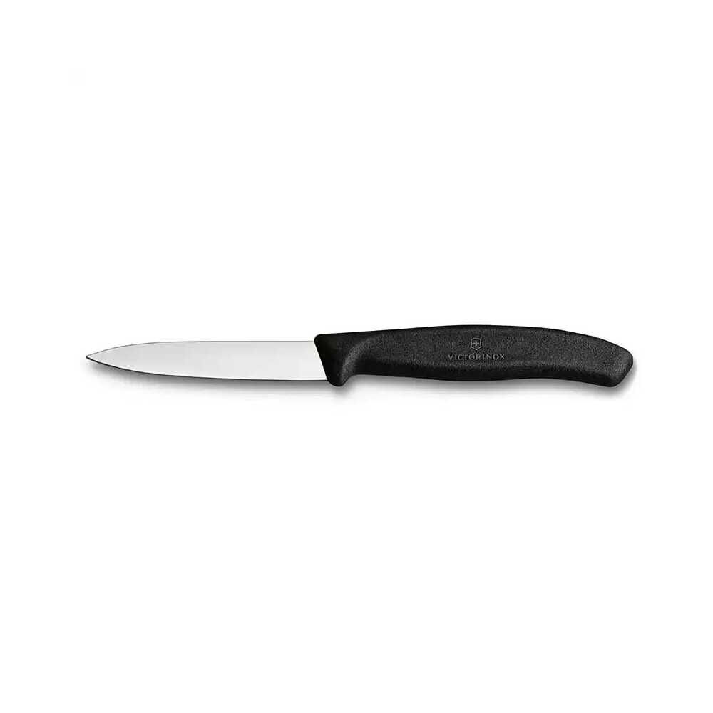 Victorinox 6.7603 8cm Siyah Düz Soyma Bıçağı