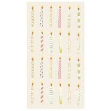 Birthday Candles Guest Napkin Pack Of 16