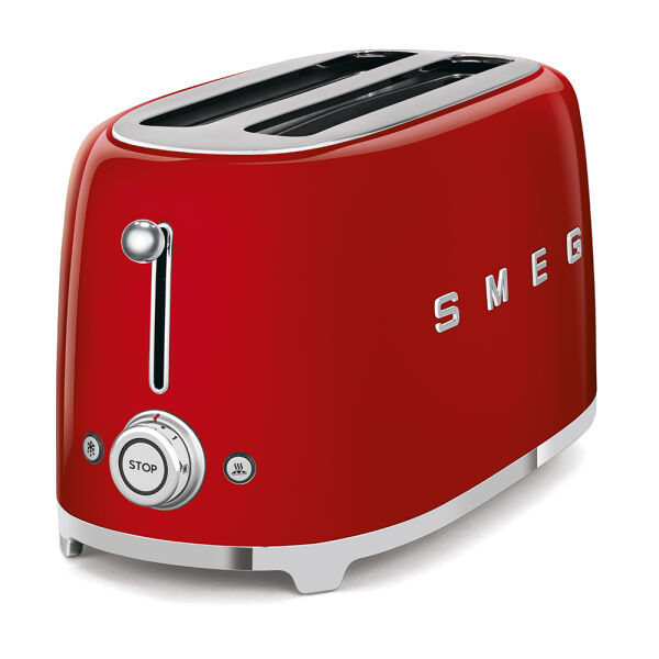 Smeg 50's Style Retro Kırmızı 2x1 Ekmek Kızartma Makinesi