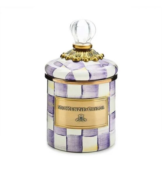 Violet Check Mini Canister