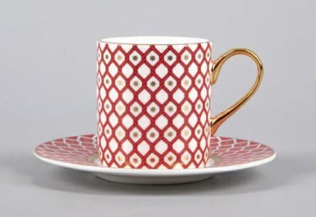 Fincan ve fincan tabağı, kahve kalıbı Idyll, Scarlett