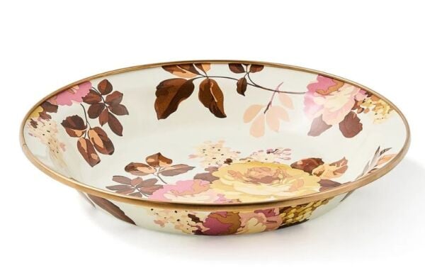 Wild Rose White Pie Plate