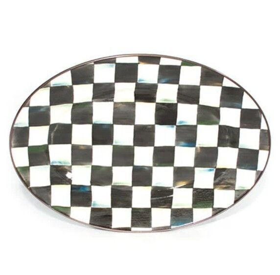 Courtly Check Medium Oval Platter