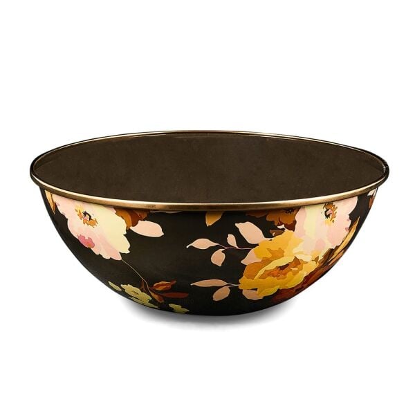 Wild Rose Brown Medium Everyday Bowl