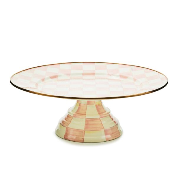 Rosy Check Large Pedestal Platter