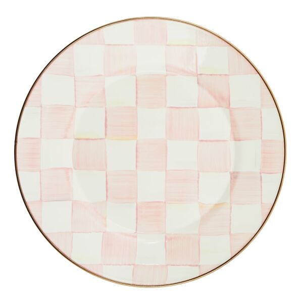 Rosy Check Dinner Plate