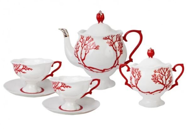 Çay seti Bolero mercan desen