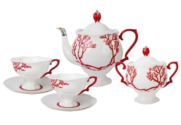 Çay seti Bolero mercan desen