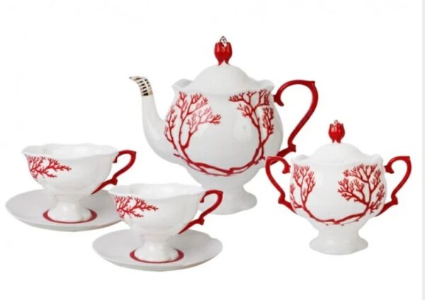 Çay seti Bolero mercan desen