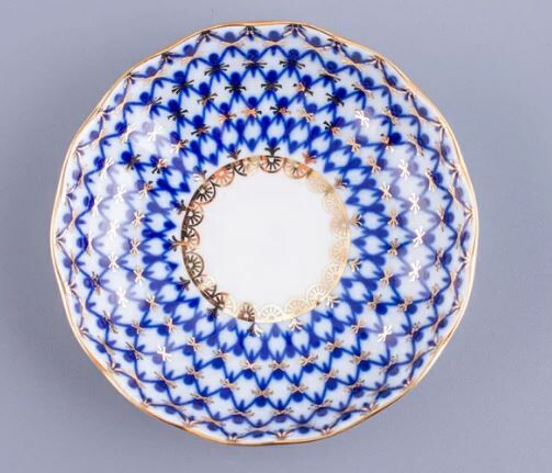 Reçel tabağı Lale Kobalt ağ