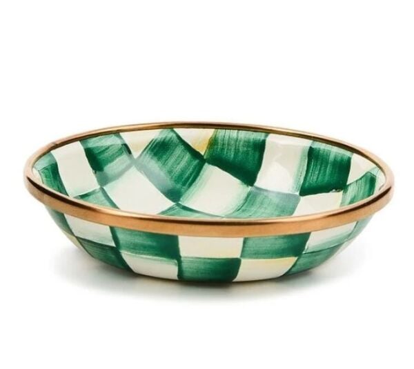 Emerald Check Dipping Bowl