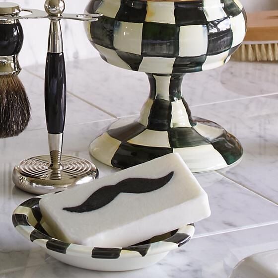 Courtly Check Enamel Soap Dish