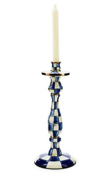 Royal Check Large Candlestick
