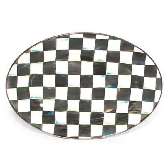 Courtly Check Small Oval Platter