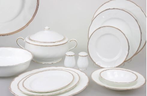 Heklia pembe 74 prç bonechina ymk seti