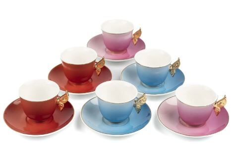 Papiyon 6lı Kahve Fincan Seti