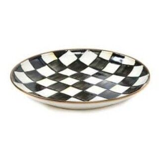 Courtly Check Enamel Dinner Coupe