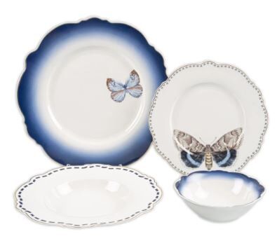 İndigo 24 Parça Yemek Takımı