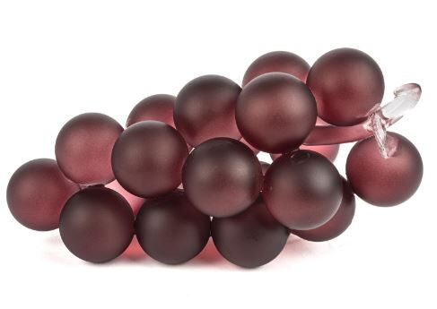 Mor Üzüm Cam Dekor Obje 23x12x10cm