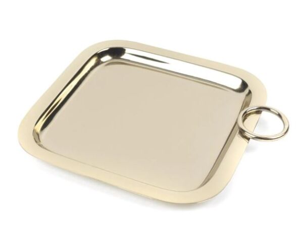 Gold Kare Tepsi 23x23x2cm