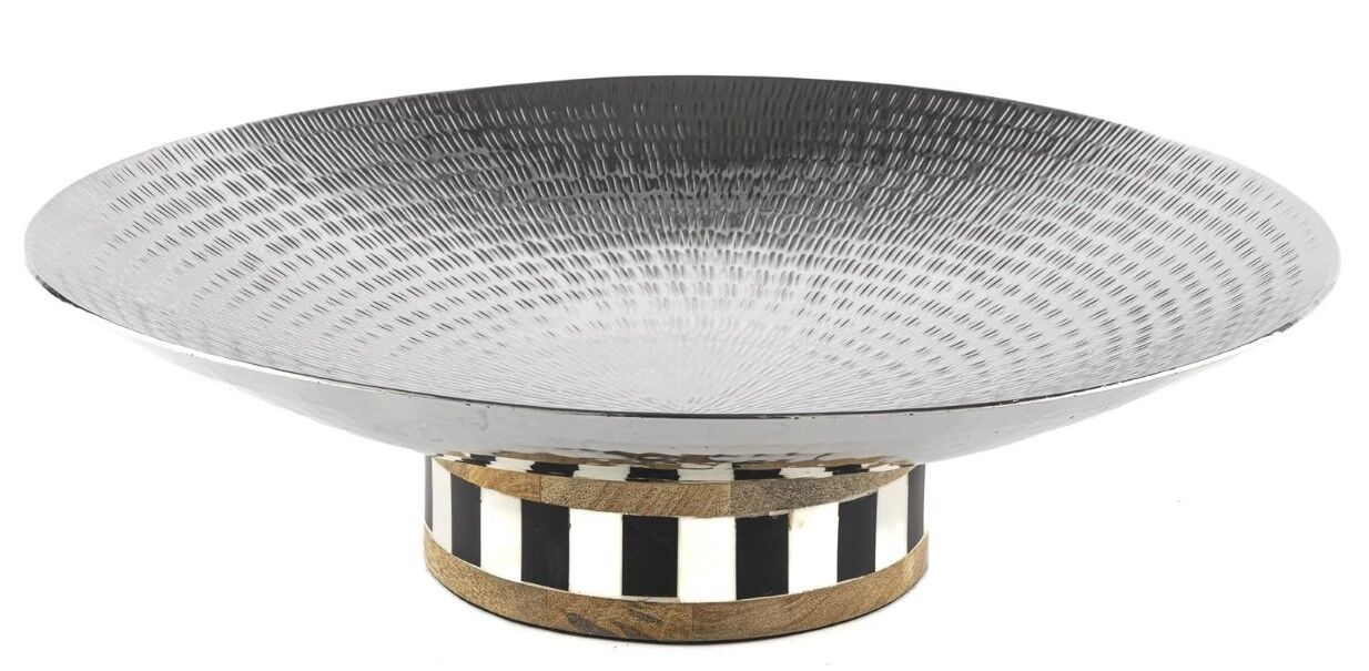 Gümüş AhşapDekor Kase 37x11cm