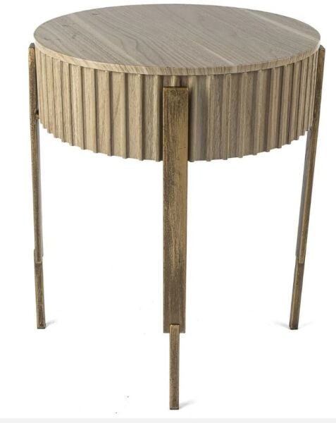 Gold Krem Sehpa 40x50cm