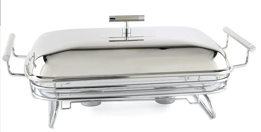 Perle Çelik Kapaklı Dikdörtgen Isıtıcılı Servis 47x25x19cm