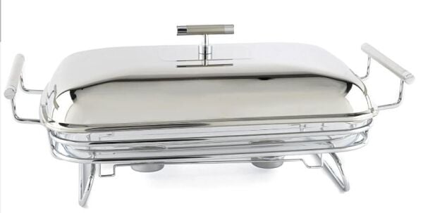 Perle Çelik Kapaklı Dikdörtgen Isıtıcılı Servis 47x25x19cm