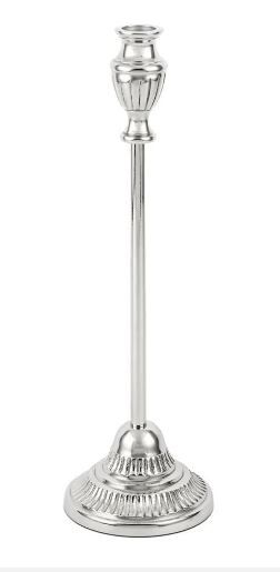 Silver Metal Mumluk 10x34cm