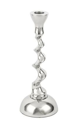 Twist Silver Metal Mumluk 9x23