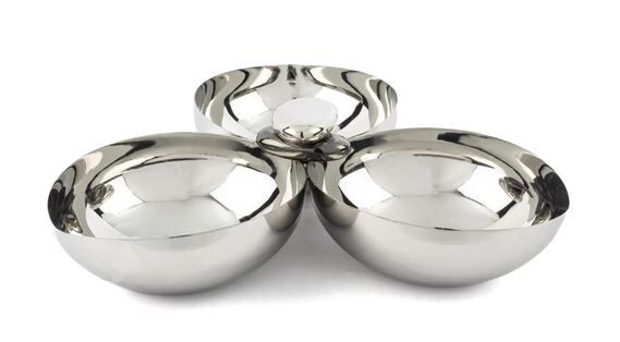 GRAVEL GÜMÜŞ METAL 3 BÖLMELİ ÇEREZLİK